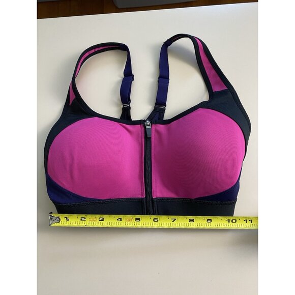 c9 by Champion Sports Bra Womens Size S Molded Cup Power Shape Max Front Zip - Picture 9 of 9